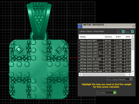 Regal Cross Pendant 3D Принт Модель