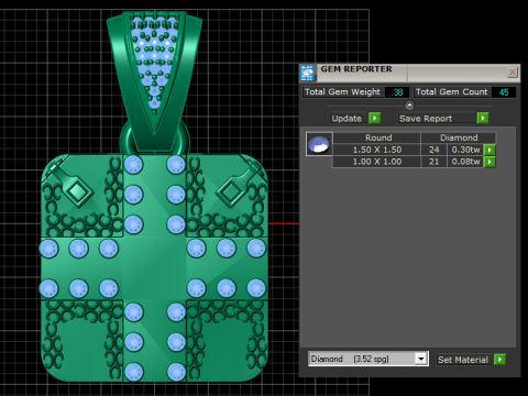 Regal Cross Pendant 3D Принт Модель