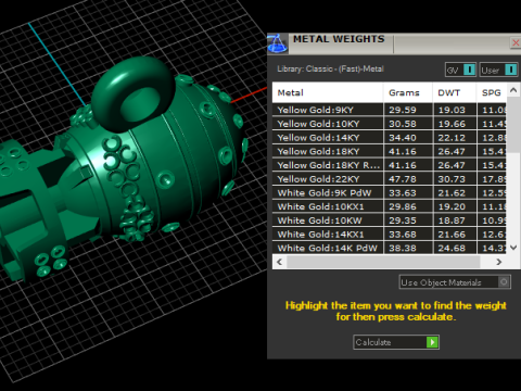 Diamant-Granate-Anhänger 3D Druckmodell