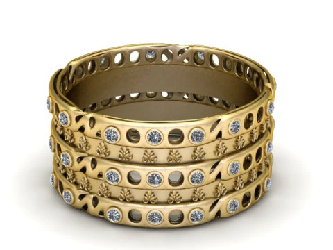 Regal Harmony Bangles 3D Print Model