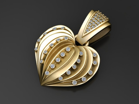 Radiant Heart Pendant 3D Принт Модель