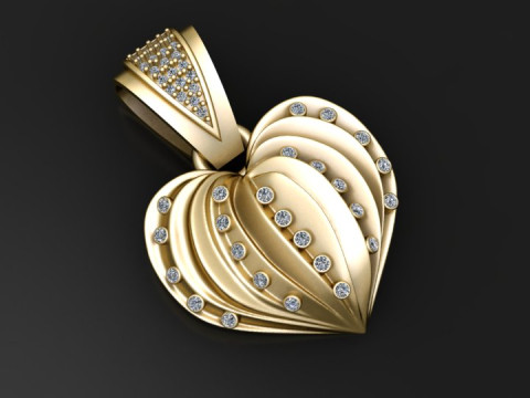 Radiant Heart Pendant 3D Принт Модель