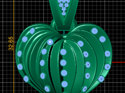 Radiant Heart Pendant 3D Принт Модель