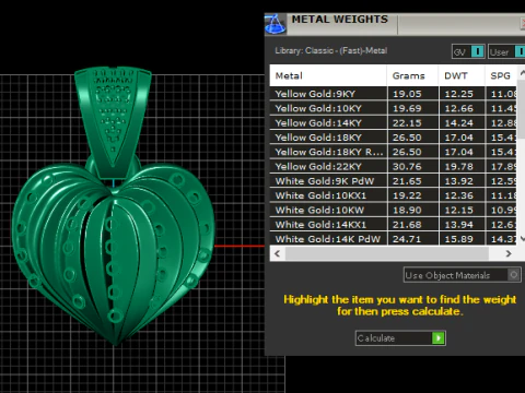 Radiant Heart Pendant 3D Print Model