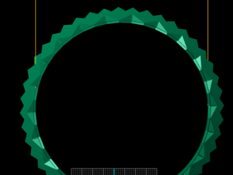 Hexa-Stack Geometric Bangle Set 3D Print Model