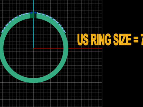 Elegant gold band ring 3D Druckmodell