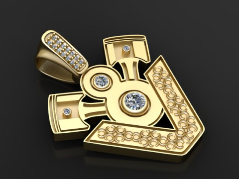Engine Pendant 3D 打印模型