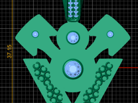 Engine Pendant 3D 打印模型