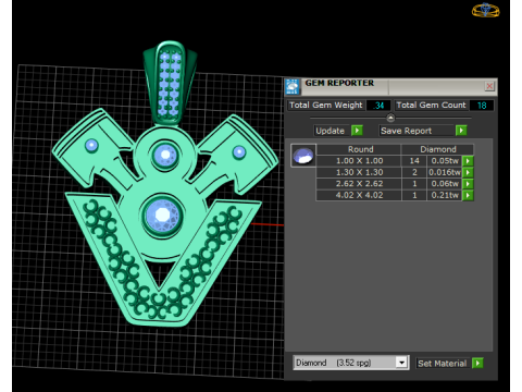 Engine Pendant 3D 打印模型