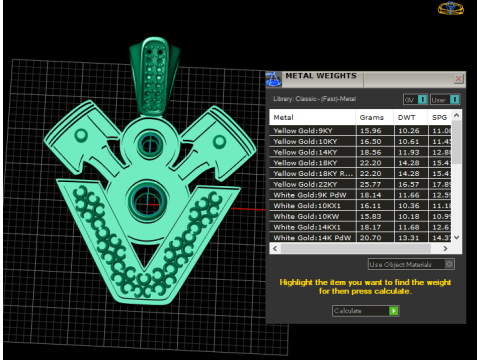 Engine Pendant 3D 打印模型