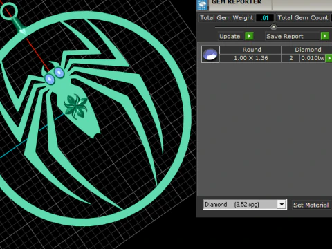 Spider Emblem Pendant 3D Print Model