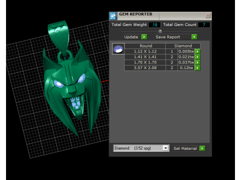 Fierce Wolf Head Pendant Modèles 3D en vedette