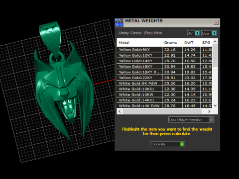 Fierce Wolf Head Pendant Modèles 3D en vedette