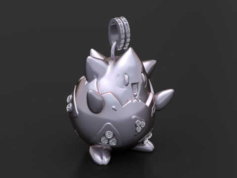 Character Egg Pendant Modèles 3D en vedette