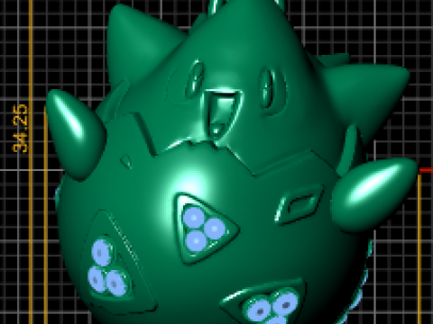 Character Egg Pendant Modèles 3D en vedette