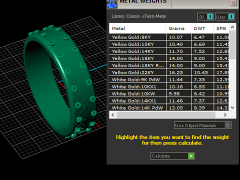 Diamond-Studded Gold Band Ring 3D प्रिंट मॉडल