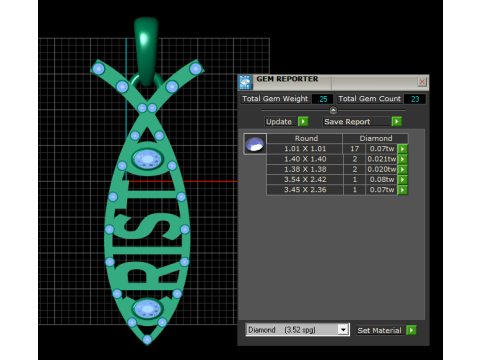 Risen Fish Pendant Modèles 3D en vedette