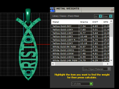 Кулон Risen Fish 3D Принт Модель