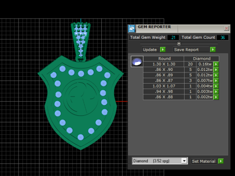 Custom Shield Pendant 3D Print Model