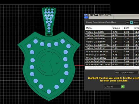 Custom Shield Pendant 3D Print Model