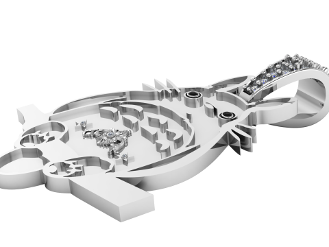 Floral Harmony Pendant Modelo de Impressão 3D