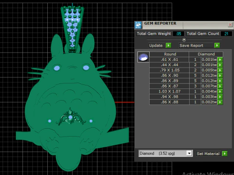 Floral Harmony Pendant 3D Print Model