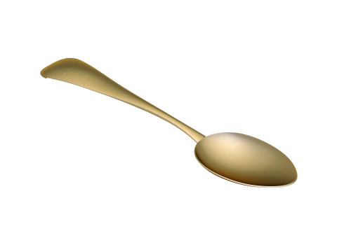 Luxury Gold Spoon pendant 3D Print Model