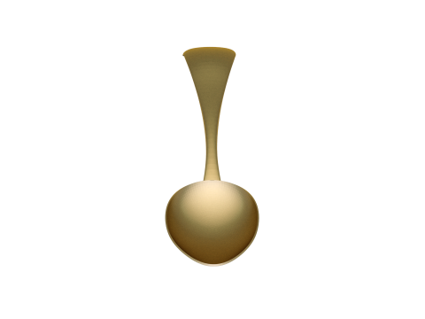 Luxury Gold Spoon pendant 3D Print Model