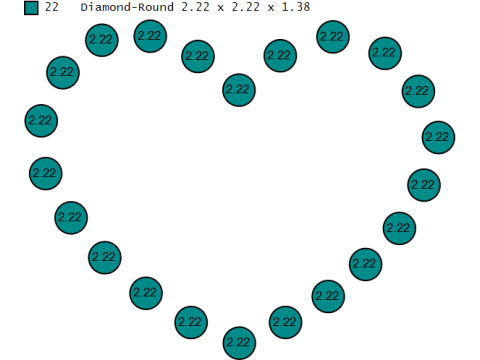 Diamond Heart Pendant 3D Принт Модель