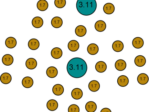 Ciondolo croce geometrica con diamanti Modello di stampa 3D