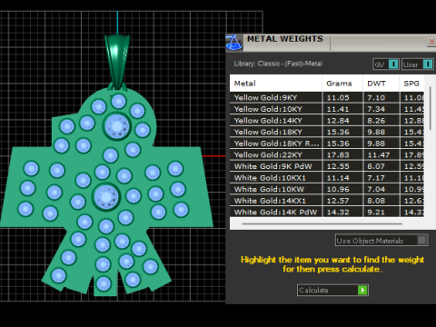 Diamond Geometric Cross Pendant Model Cetak 3D