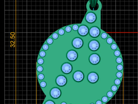 Avengers-Inspired Diamond Pendant 3D Print Model