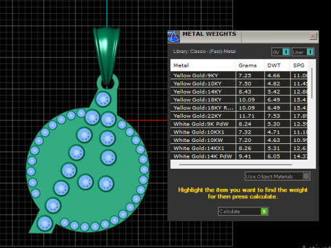 Avengers-Inspired Diamond Pendant 3D प्रिंट मॉडल