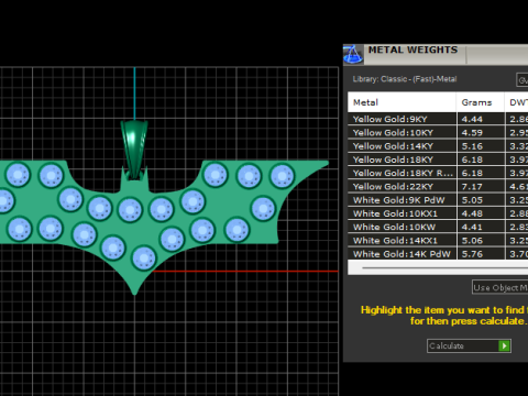 Bat Emblem Pendant 3D Print Model