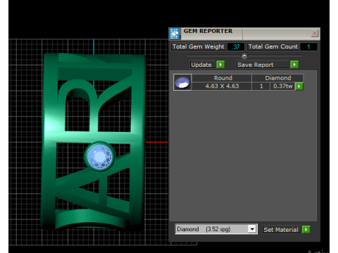 Custom Initial Gold Ring 3D 打印模型