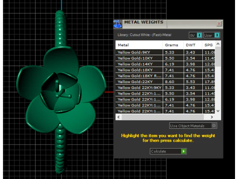 Golden Lotus Bloom Ring 3D Model
