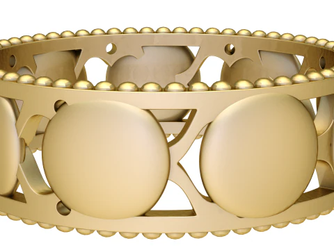 Lunar Disc Eternity Band 3D Model