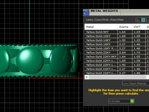 Lunar Disc Eternity Band 3D Model