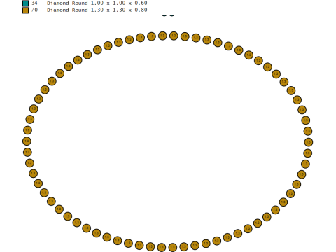 ROUND GOLD PENDANT 3D GOLD PRINTABLE MODEL 3D Print Model