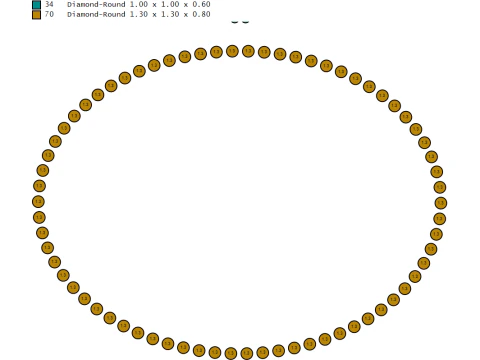 ROUND GOLD PENDANT 3D GOLD PRINTABLE MODEL 3D Print Model