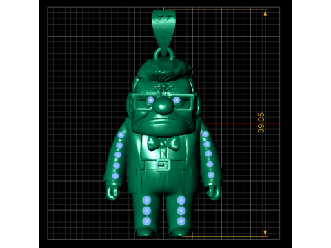 THE OLD MAN PENDANT 3d printable model 3D 打印模型