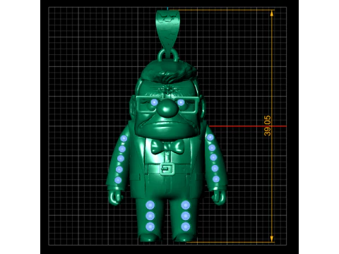 THE OLD MAN PENDANT 3d printable model 3D Print Model