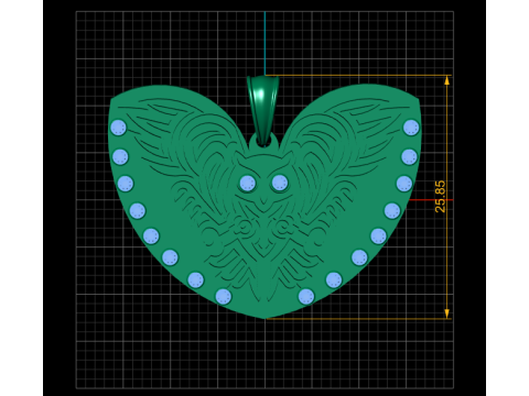 Owl Spirit Pendant 3D PRINTABLE MODEL 3D Print Model
