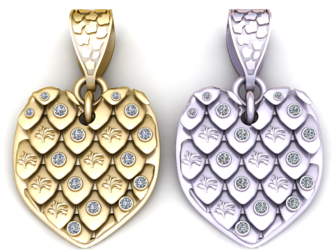 Moissanite Pendants 3D PRINTABLE MODEL 3D 프린트 모델