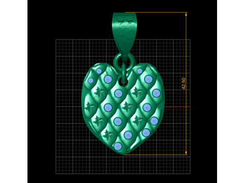 Moissanite Pendants 3D PRINTABLE MODEL 3D 打印模型