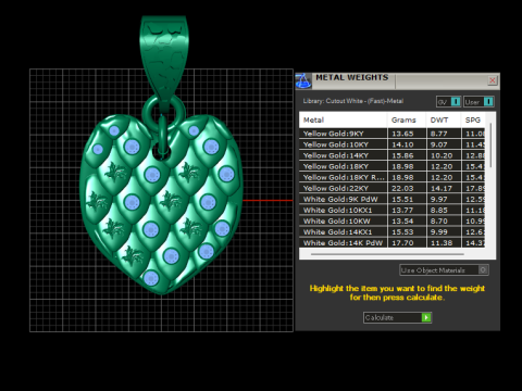 Moissanite Pendants 3D PRINTABLE MODEL 3D 打印模型