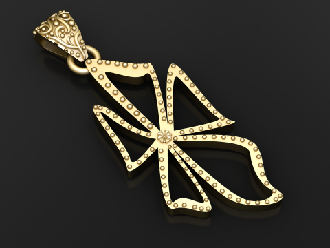 Floro Pendant 3D PRINTABLE MODEL Modèles 3D en vedette