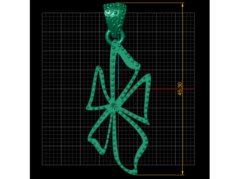 Floro Pendant 3D PRINTABLE MODEL Modèles 3D en vedette
