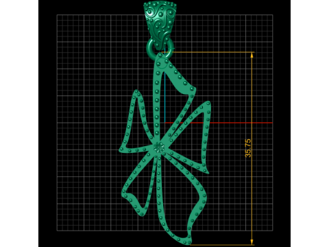 Floro Pendant 3D PRINTABLE MODEL Modèles 3D en vedette