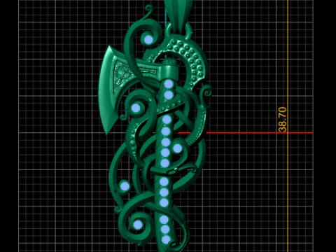 Cnc Router Vine pentant 3D PRINTABLE MODEL 3D Print Model
